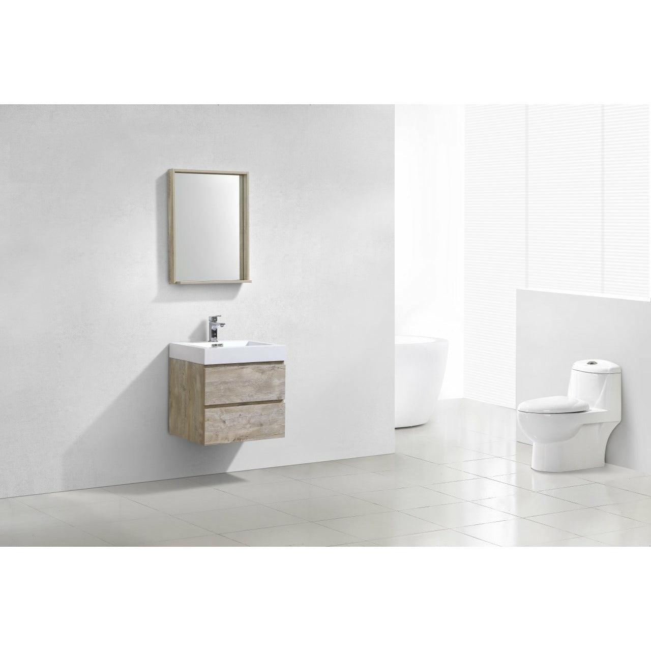 
  
  KubeBath Bliss Single Wall Mount Modern Bathroom Vanity
  
