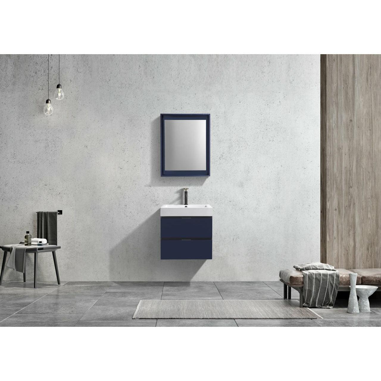 
  
  KubeBath Bliss Single Wall Mount Modern Bathroom Vanity
  
