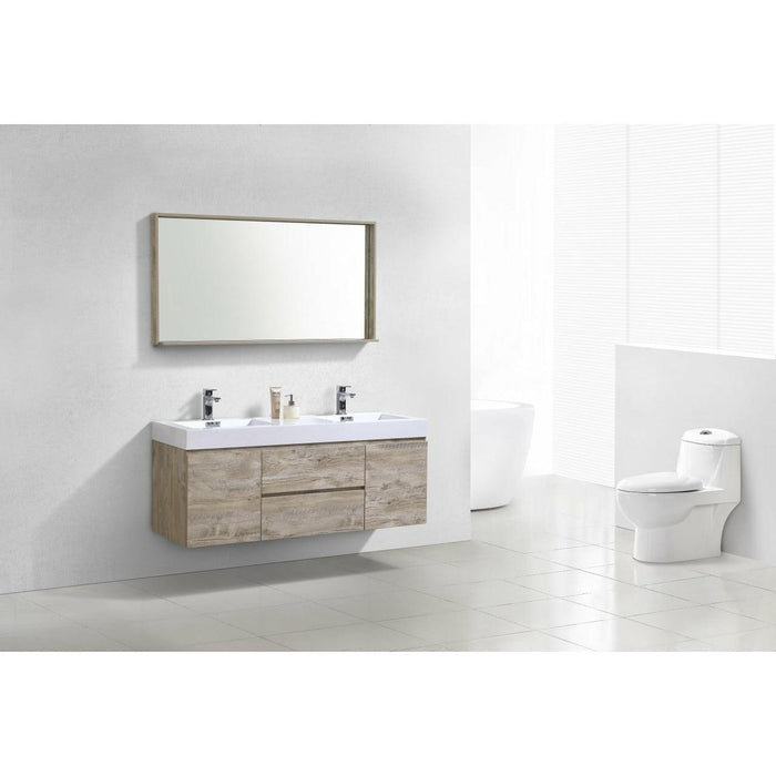 KubeBath Bliss Double Wall Mount Modern Bathroom Vanity - Sea & Stone Bath
