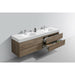 KubeBath Bliss Double Wall Mount Modern Bathroom Vanity - Sea & Stone Bath