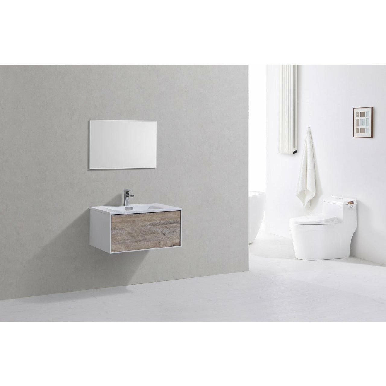 KubeBath Divario Wall Mount Modern Bathroom Vanity - Sea & Stone Bath