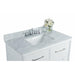 Ancerre Ellie 42 in. Single Bath Vanity Set in White with Italian Cararra White Marble Vanity Top and White Undermount Basin - Sea & Stone Bath