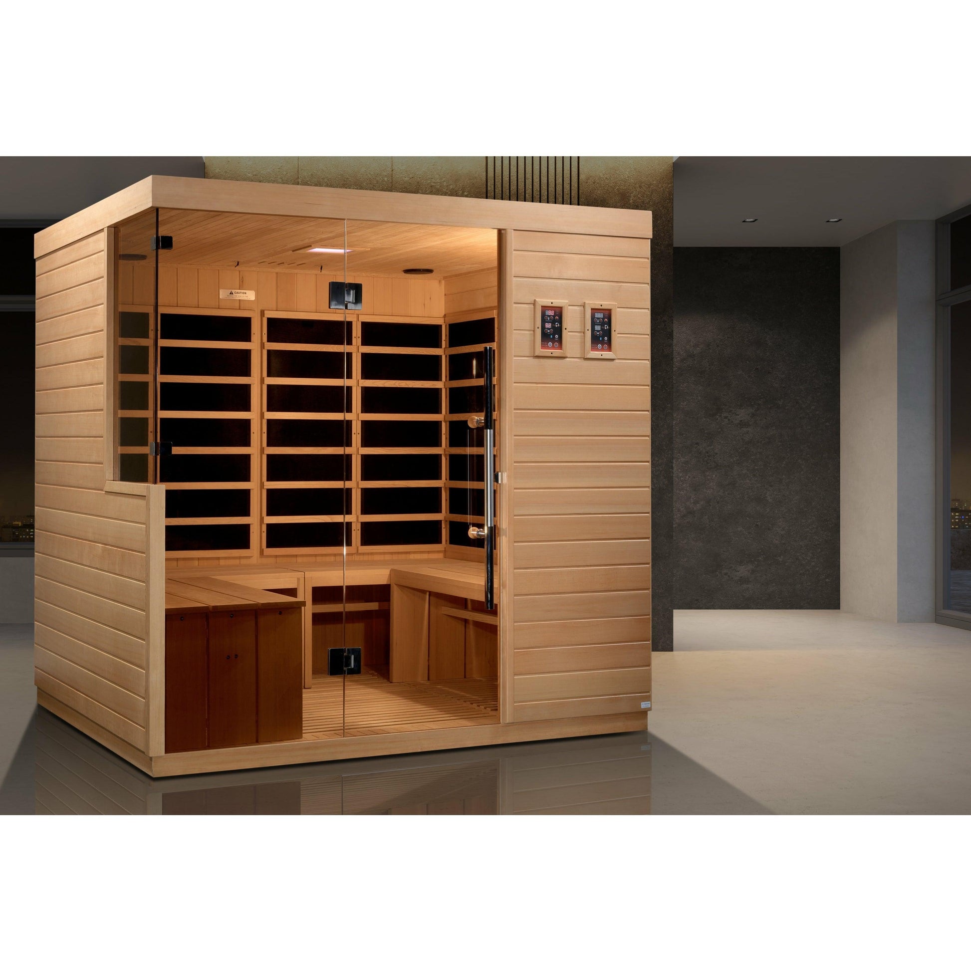 
  
  Golden Designs Dynamic La Sagrada 6-person Ultra Low EMF (Under 3MG) FAR Infrared Sauna
  
