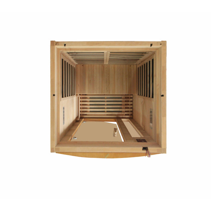 Golden Designs Dynamic Barcelona 1-2-person FAR Infrared Sauna - Sea & Stone Bath