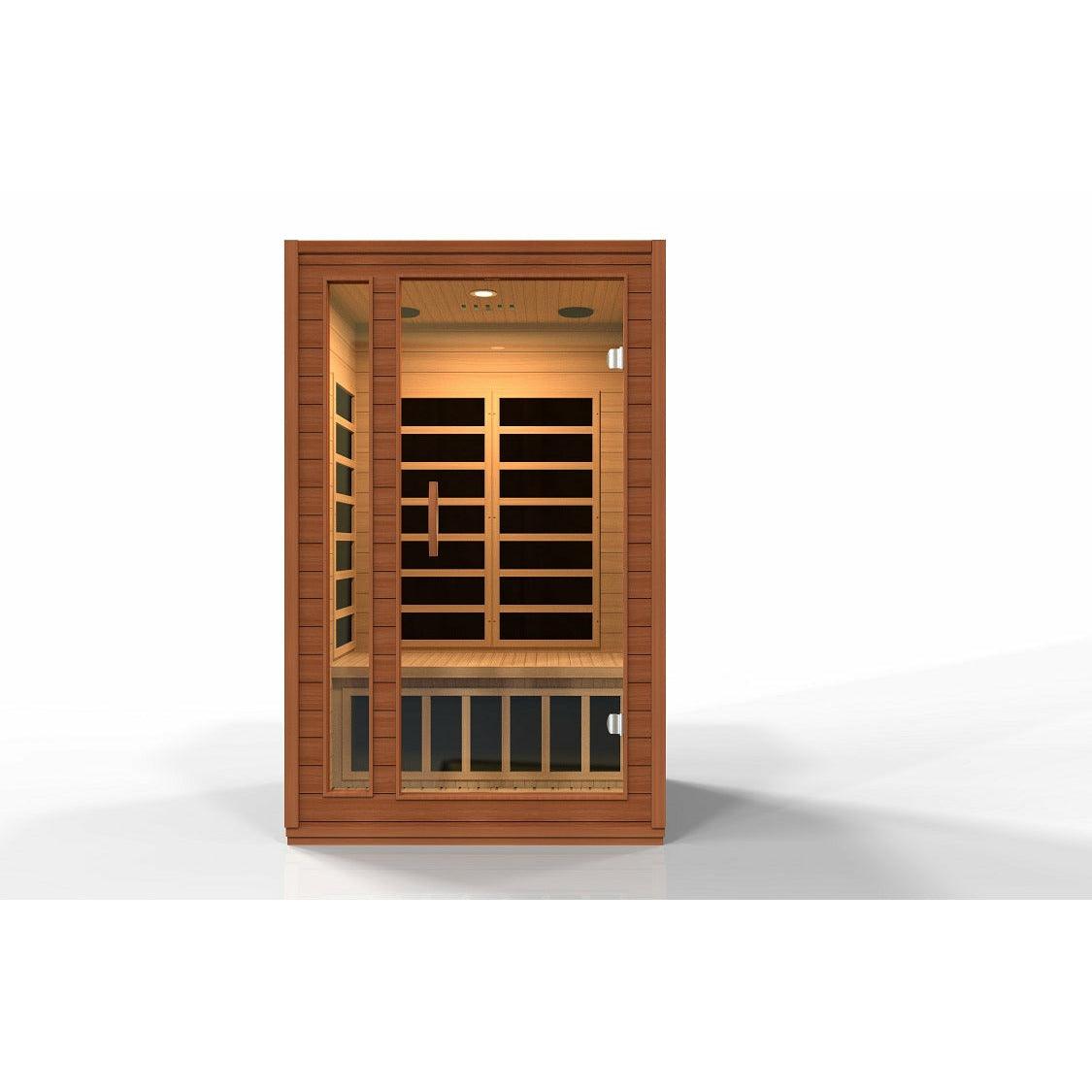 Golden Designs Dynamic Cordoba 2-person Low EMF FAR Infrared Sauna - Sea & Stone Bath