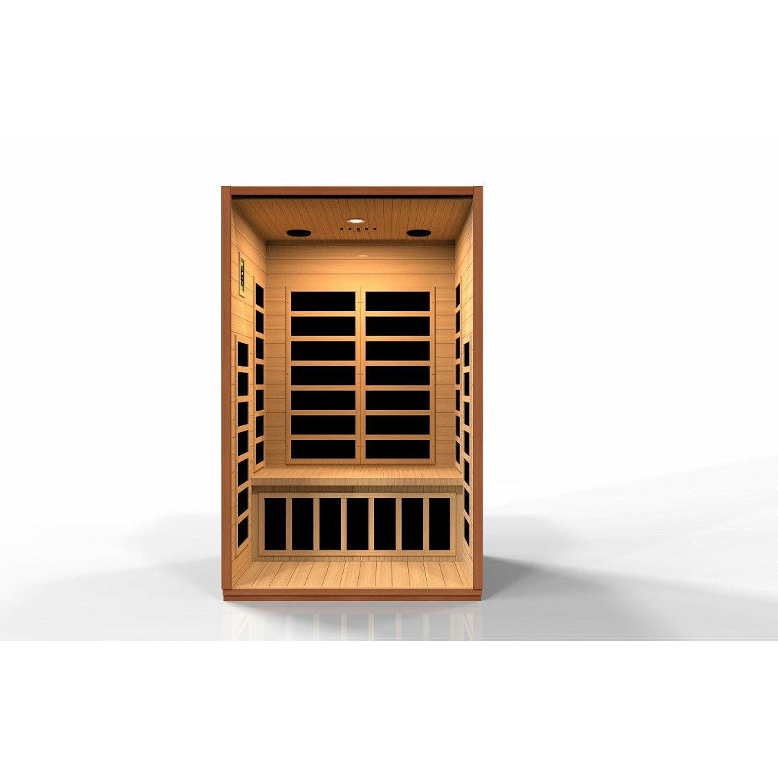 
  
  Golden Designs Dynamic Cordoba 2-person Low EMF FAR Infrared Sauna
  
