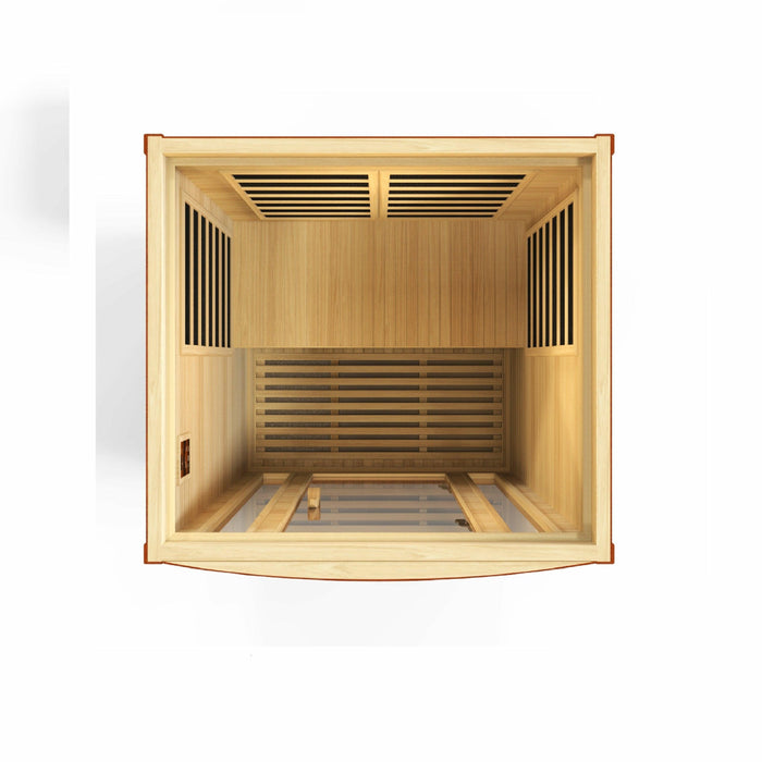 Golden Designs Dynamic San Marino 2-person FAR Infrared Sauna - Sea & Stone Bath