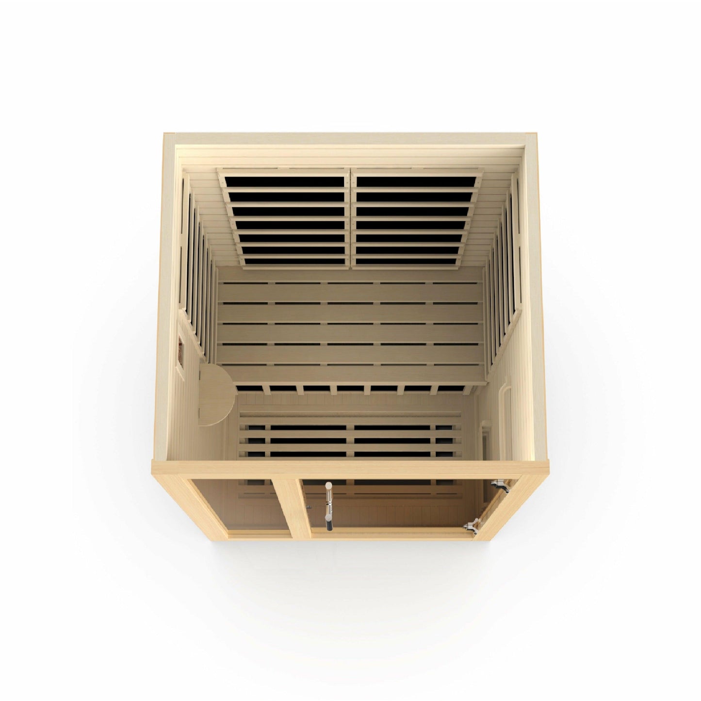 Golden Designs Dynamic Llumeneres 2-person Ultra Low EMF FAR Infrared Sauna - Sea & Stone Bath
