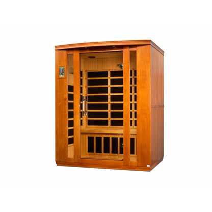 Golden Designs Dynamic Bellagio 3-person Low EMF FAR Infrared Sauna - Sea & Stone Bath