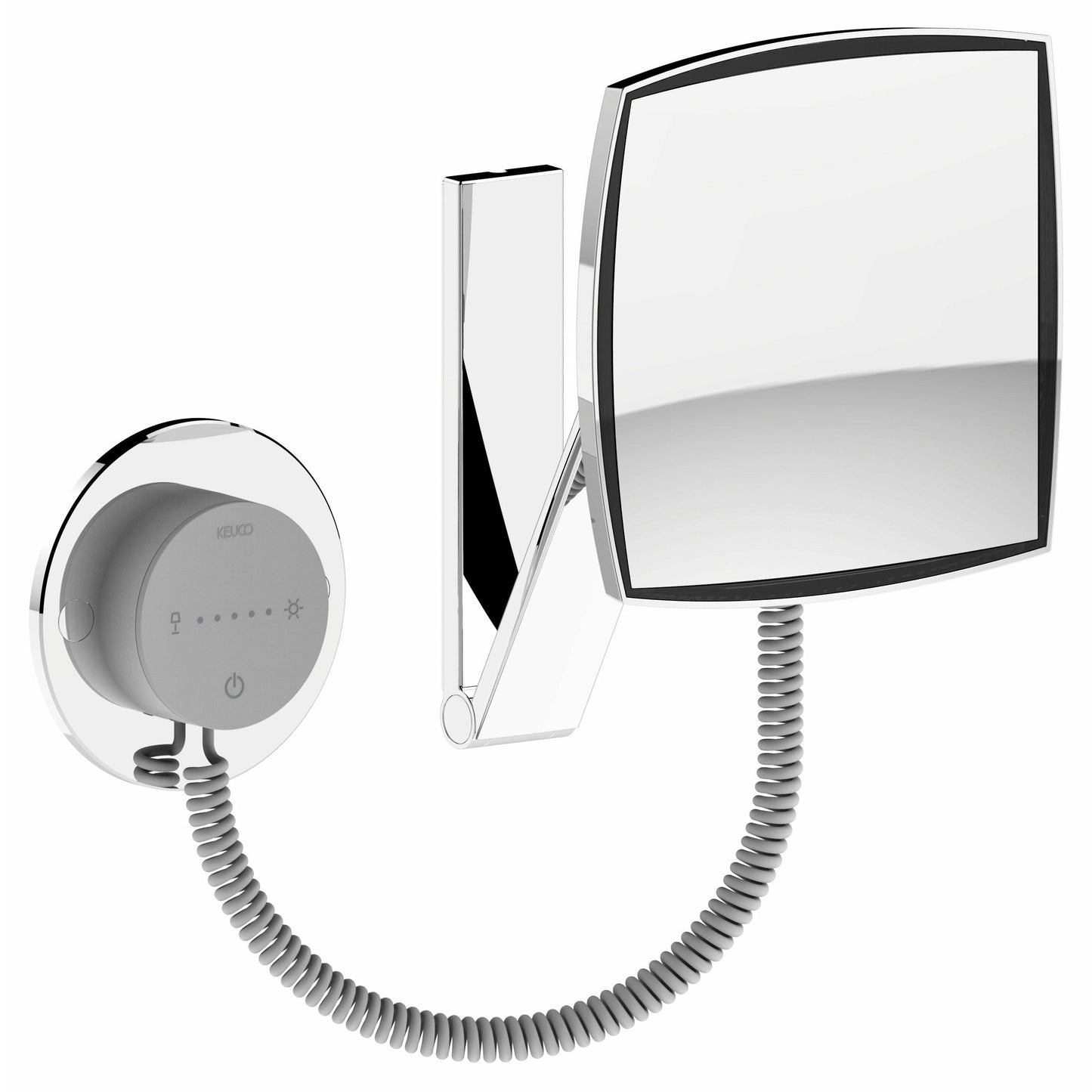 Keuco iLook_move Adjustable Light Cosmetic Mirror with External Cord - Sea & Stone Bath