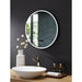 Ancerre CIRQUE 30" Round LED Black Framed Mirror with Bluetooth, Defogger, and Digital Display - Sea & Stone Bath