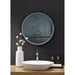 Ancerre CIRQUE Round LED Black Framed Mirror with Defogger and Dimmer - Sea & Stone Bath