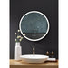 Ancerre CIRQUE Round LED Black Framed Mirror with Defogger and Dimmer - Sea & Stone Bath