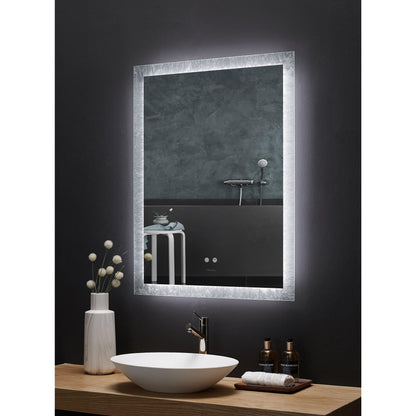 Ancerre FRYSTA LED Frameless Rectangular Mirror with Dimmer and Defogger - Sea & Stone Bath