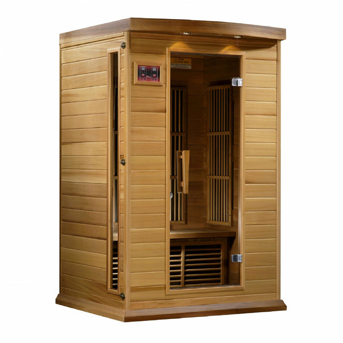 Golden Designs Maxxus 2-Person FAR Infrared Sauna - Sea & Stone Bath