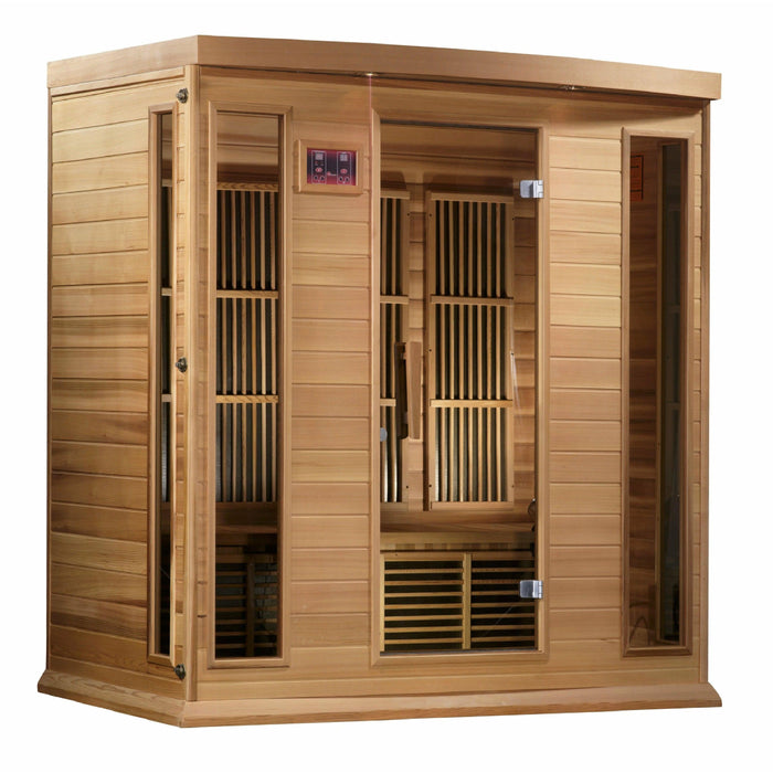 Golden Designs Maxxus 4-Person FAR Infrared Sauna - Sea & Stone Bath