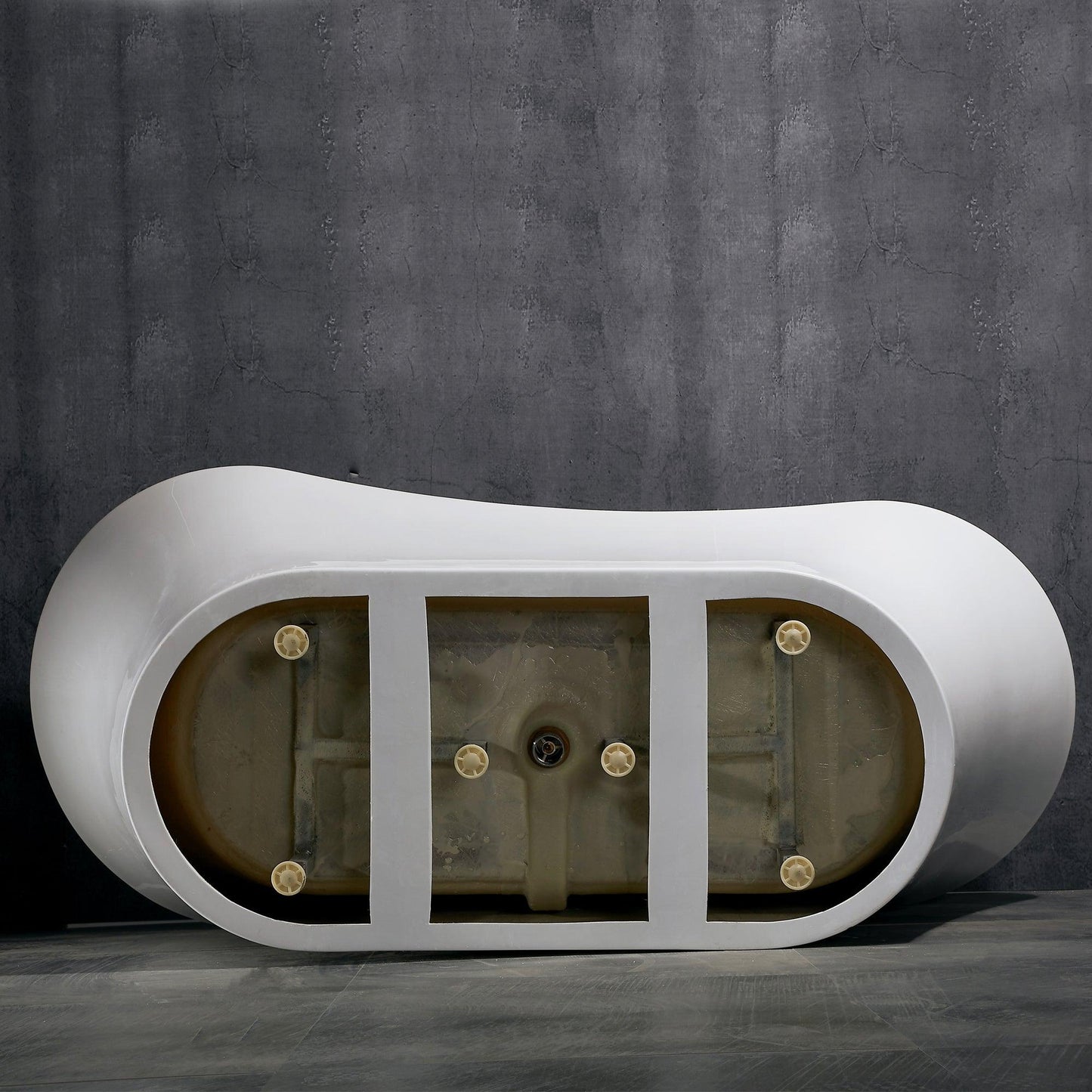 PULSE 29.1"H x 67.7"W x 28.7"D White 100% Acrylic Freestanding Tub (PT-1051) - Sea & Stone Bath