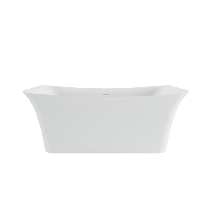 PULSE 29.1"H x 67"W x 31.5"D White 100% Acrylic Freestanding Tub (PT-1079) - Sea & Stone Bath