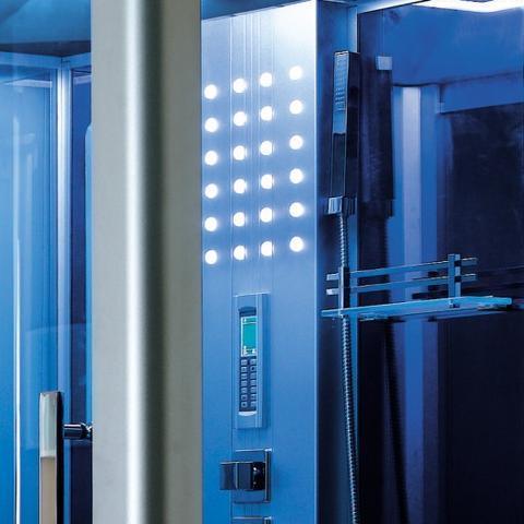 
  
  Mesa WS-801L Steam Shower 42"L x 42"W x 85"H - Blue Glass
  
