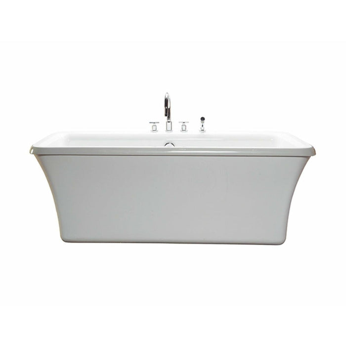 Reliance Center Drain, Freestanding Soaking tub - Above Rough - Optional Virtual Spout - Sea & Stone Bath