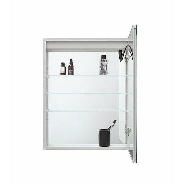 Aquadom Royal Basic Bathroom Medicine Cabinet w/LED Lighting, Touch Screen Button, Dimmer - Sea & Stone Bath