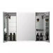 Aquadom Royale Plus Bathroom Medicine Cabinet w/LED Lighting, Defogger, Electrical Outlet, Integrated LED 3X Magnifying Mirror - Sea & Stone Bath