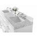Ancerre Elizabeth Double Bath Vanity Set with Italian Carrara White Marble Vanity top and White Undermount Basin - Sea & Stone Bath