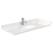 Wyndham Collection Avery Single Bathroom Vanity in White, Light-Vein Carrara Cultured Marble Countertop, Undermount Square Sink, Optional Mirror, Brushed Gold Trim - Sea & Stone Bath