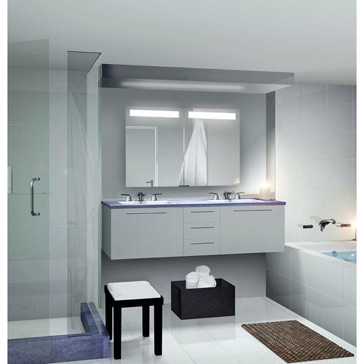 SIDLER® DIAMANDO™ LED Double Door Medicine Cabinet - Sea & Stone Bath