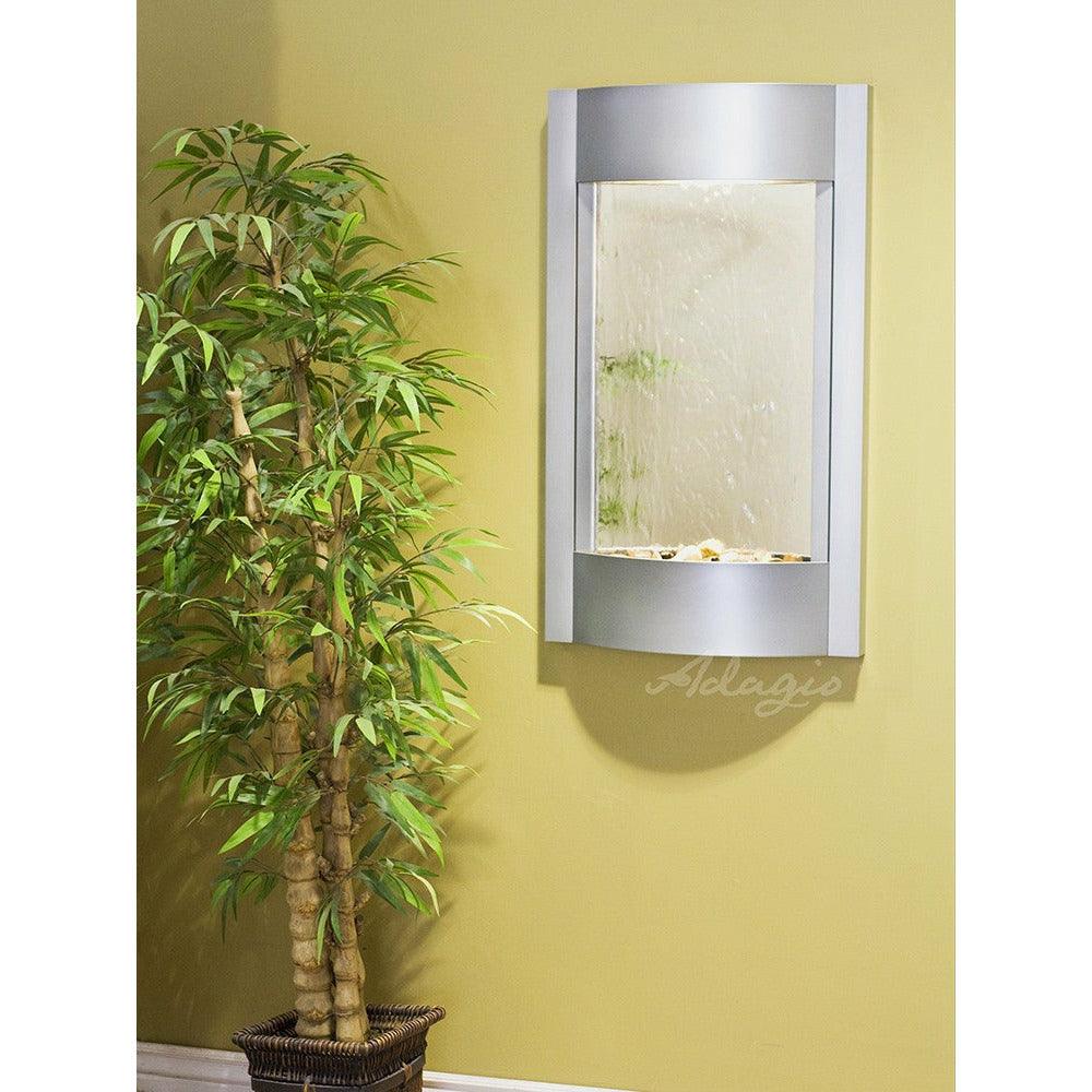 
  
  Indoor Waterfall, Wall-Mounted with Light | 36" x 21" | Serene Waters by Adagio
  
