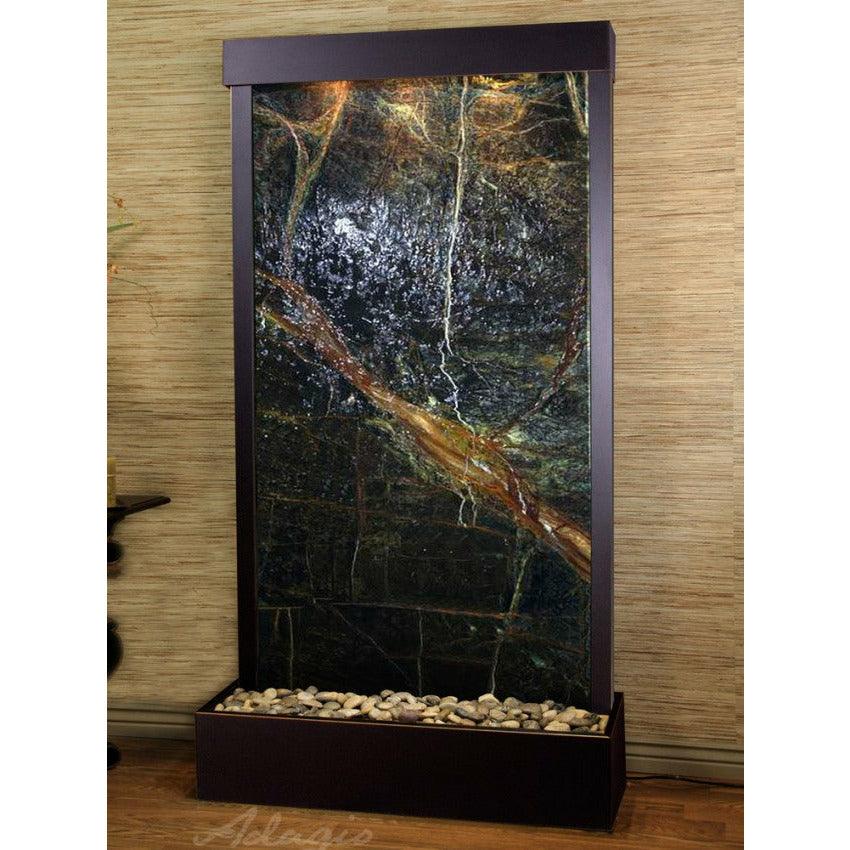 Adagio Tranquil River Natural Wall Fountain with Light - Sea & Stone Bath