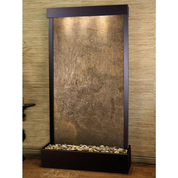 Adagio Tranquil River Natural Wall Fountain with Light - Sea & Stone Bath